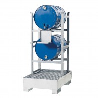 Abfüll-/Lagerstation, 205l, Stahl verzinkt für 2x60l-Fässer oder 2x200l-  Fässer / 3x60l-Fässer und 2x200l-Fässer - je nach Modell