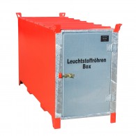 Leuchtstoffröhren-Box aus Stahl, lackiert oder verzinkt, Länge 1700mm oder 2100mm, für ca. 1100 Stück bzw. 500 Stück Leuchtstoffröhren