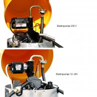 Elektropumpe für ein- und doppelwandige, mobile Diesel- Tankanlagen, 12V, 24V oder 230V