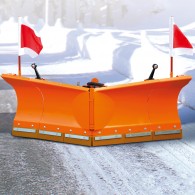 Schneeschild mit Kunststoffschürfleiste & vollhydraulischer Steuerung