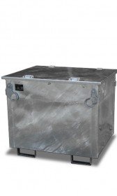 Mobile Kraftstoff- Tankanlage aus Stahl, zum Transport, einwandig