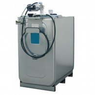 Schmierstoff-Kompaktanlage ECO 750l, 1000l oder 1500l, mit 4m Schlauch und Schlauchhalter oder 15m Schlauch mit offenem Schlauchaufroller