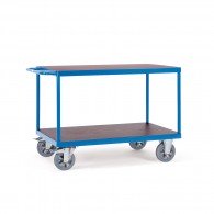 Schwerlast- Tischwagen mit zwei Ebenen und Schiebebügel