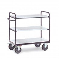 ESD-Transportwagen mit drei Ebenen mit Schiebebügel