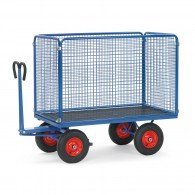 Handpritschenwagen mit Drahtgitterwänden 1000mm