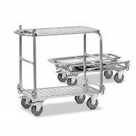 Alu-Tischwagen / Transportwagen, klappbar mit zwei Ebenen