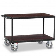 Fetra Schwerlast-Tischwagen mit zwei Ebenen, Grey Edition
