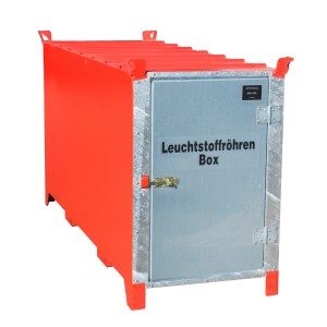 00600212 - Leuchtstoffröhren-Box aus Stahl, lackiert, Länge 1700mm, für ca. 1100 Stück bzw. 500 Stück Leuchtstoffröhren