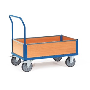 01600070 - Kasten- Transportwagen mit Holzwänden