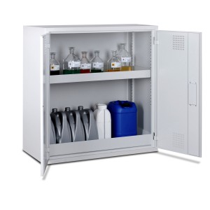 03200013 - Chemikalienschrank Bauhöhe 1000mm, Breite 950mm, 2 Flügeltüren