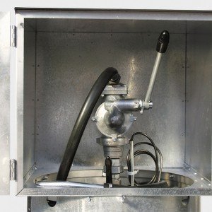 00800067 - Handpumpe für Benzin-Tankanlage, ca. 40l/min, mit Auslaufkrümmer
