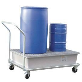 00800071 - Fahrbare Auffangwanne aus GFK 210l, für 1 Stück 200l-Fass
