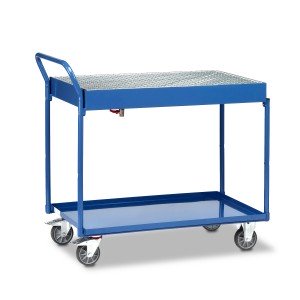 01600091 - Tischwagen mit zwei Ebenen und Ölauffangwanne