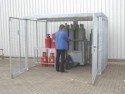 00600066 - Gasflaschen-Container für 16 Stück Gasflaschen, mit Dach, mit abschließbarem Flügeltor