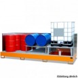 00600090 - Auffangwanne aus Stahl mit Spritzschutzwand