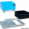 0060008205 - Auffangwanne aus Stahl 200l o. 1000l mit PE-Einsatz