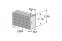 09300039 - Fahrradgarage BikeBox 1G mit Giebeldach